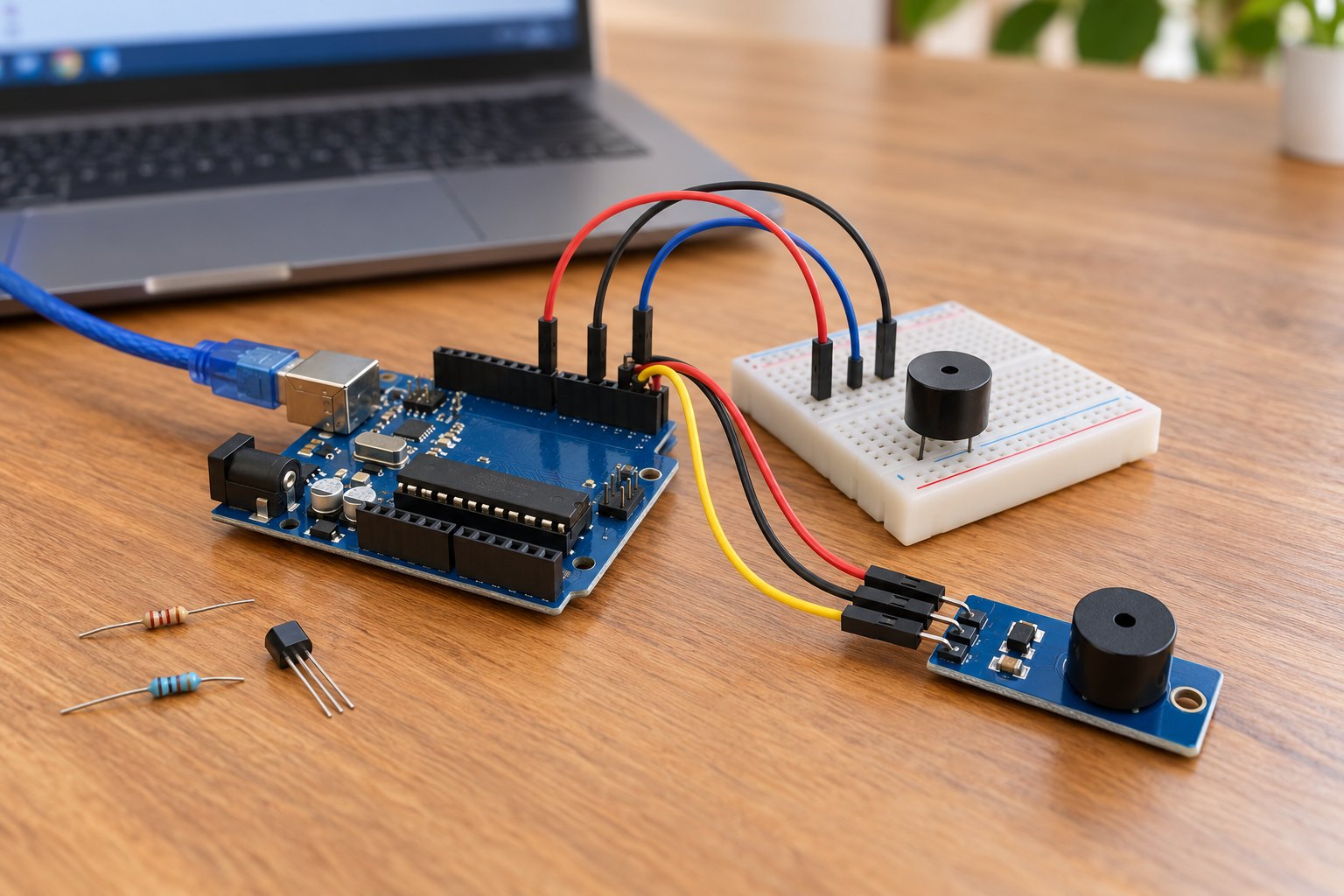 Buzzer activo vs pasivo: diferencias y cómo usarlos con Arduino