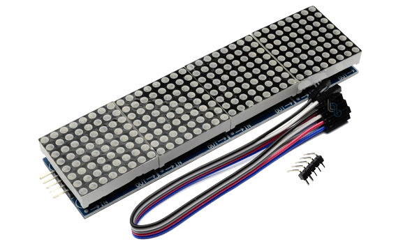 .MAX7219-PCBX4 Driver de leds con display de 256 leds