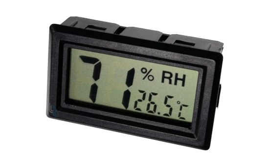 Higrometro y Termometro Ambiental Mini LCD para Panel, Solo Uso Interno (LX8010)