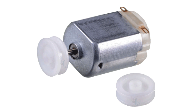 Polea plastica de 12mm para motor eje de 1.9mm