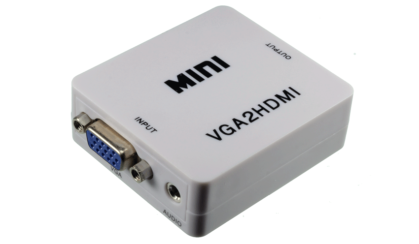 Conversor de video VGA a HDMI mini con audio (VGA2HDMI)