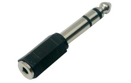 .Adaptador plug stereo 6.3mm a hembra 6.3mm (AD-320)