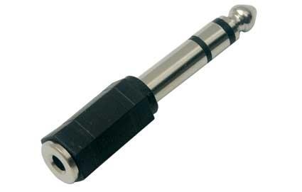Adaptador plug stereo 6.3mm a hembra 6.3mm (AD-320)