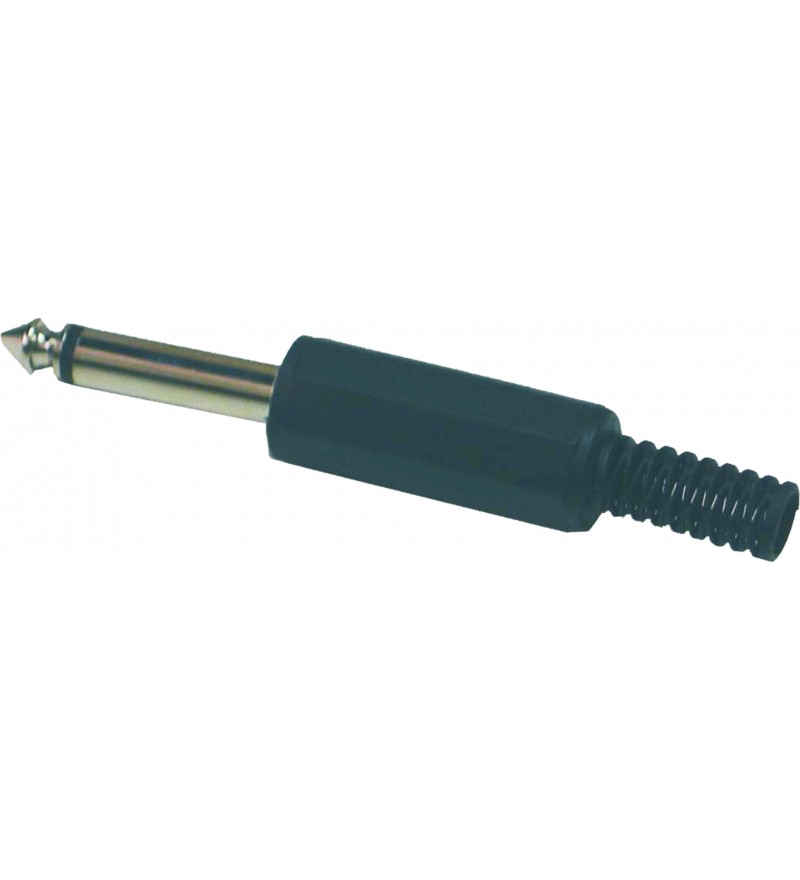 .Plug 6.3mm mono plastico