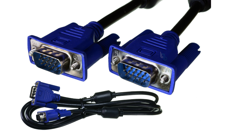 Cable VGA 15 pin azul/negro de 3m original (TY2818-3M)