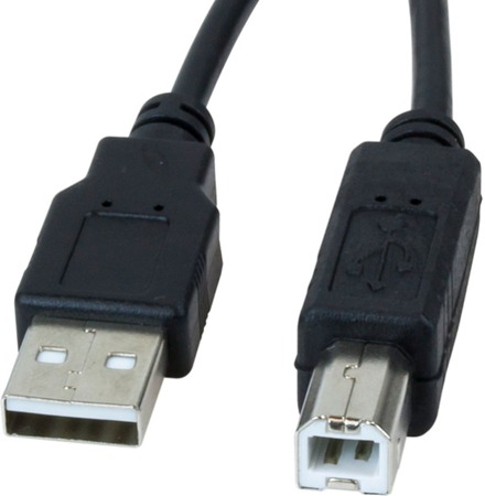 Cable USB 2.0 para Impresora A macho a B macho de 1.5 metros (USB-150AB)