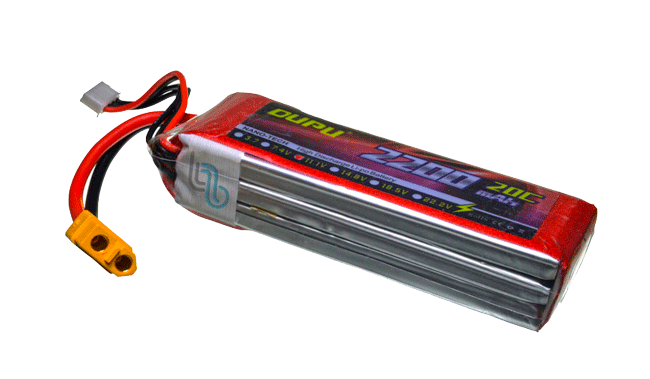.Bateria Lipo DUPU nanotech 11.1V 2200mAh 3S (DUPU-25C2200)