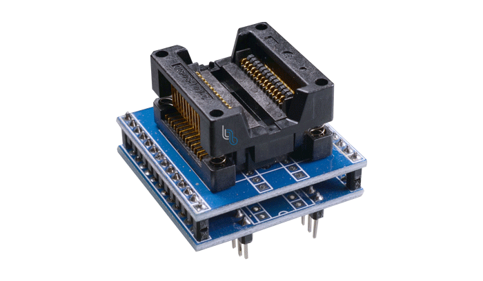 .*Adaptador soic-28 a DIP con impreso (OTS-28-12704C)