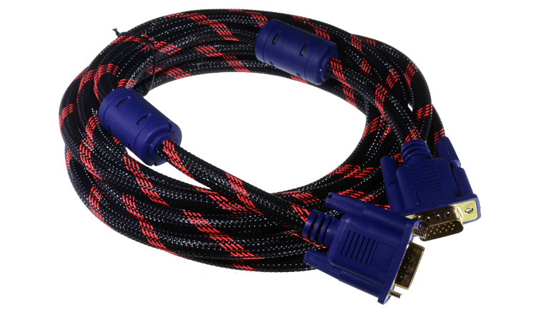 Cable VGA 15PIN con malla de 1.8m (VGA1.8-SRCP)