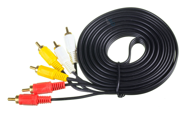 Cable 3 RCA a 3 RCA de 3m gold (RCA303-RCA3)