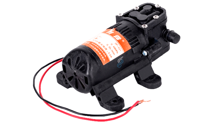 Bomba de Agua DP521 de 12VDC y 2Amperios. Flujo 3.5L/min (No Sumergible)  3.5L/min (No Sumergible) (DP-521)