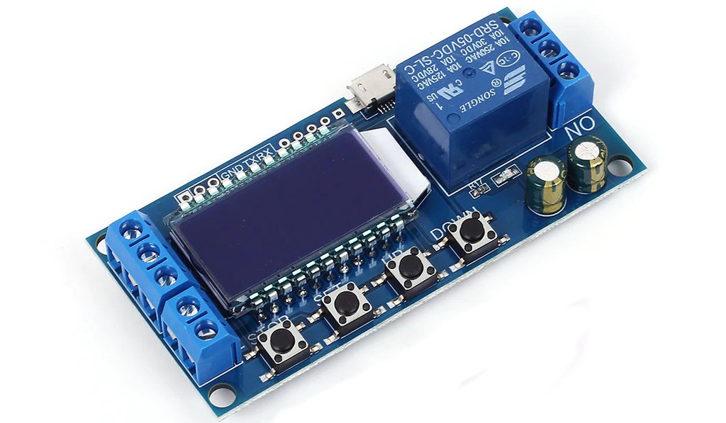Temporizador - Timer Programable con LCD, Multifuncion de 5VDC Micro USB (Timer-LCD)