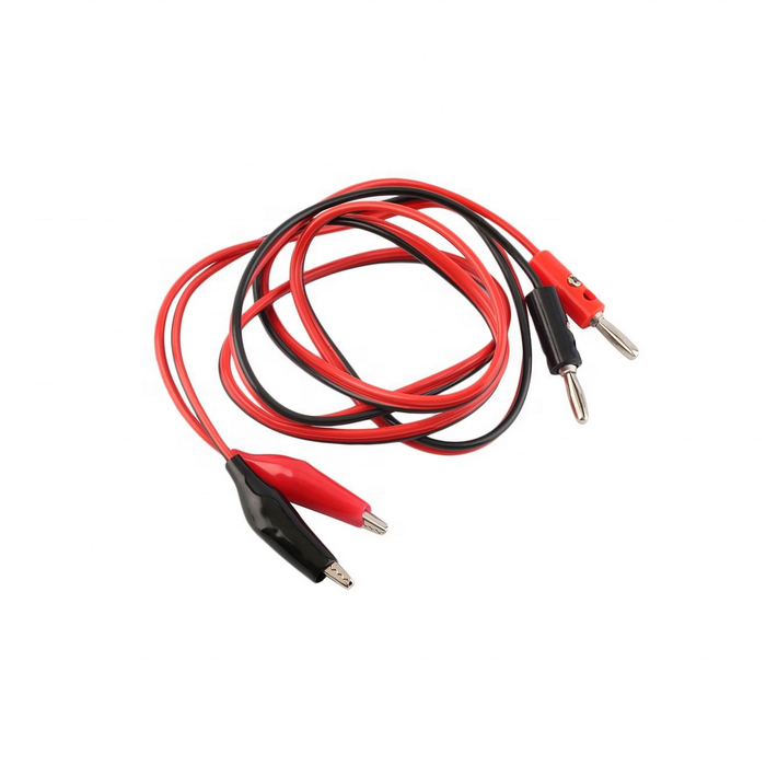 Puntas para fuente de alimentacion o multimetros Plug 4mm a Cocodrilos (TP-026)