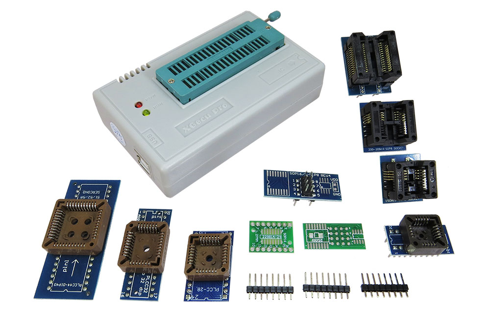 Programador MiniPro TL866 II Plus "XGecu" Universal Bios Programmer +  Zocalos,  Accesorios y Cables (TL866II-Plus)