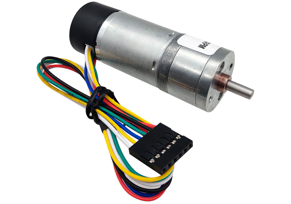 Motor de 12 VDC con Reductor - 130 RPM y Encoder Interno (JGA25-370B)