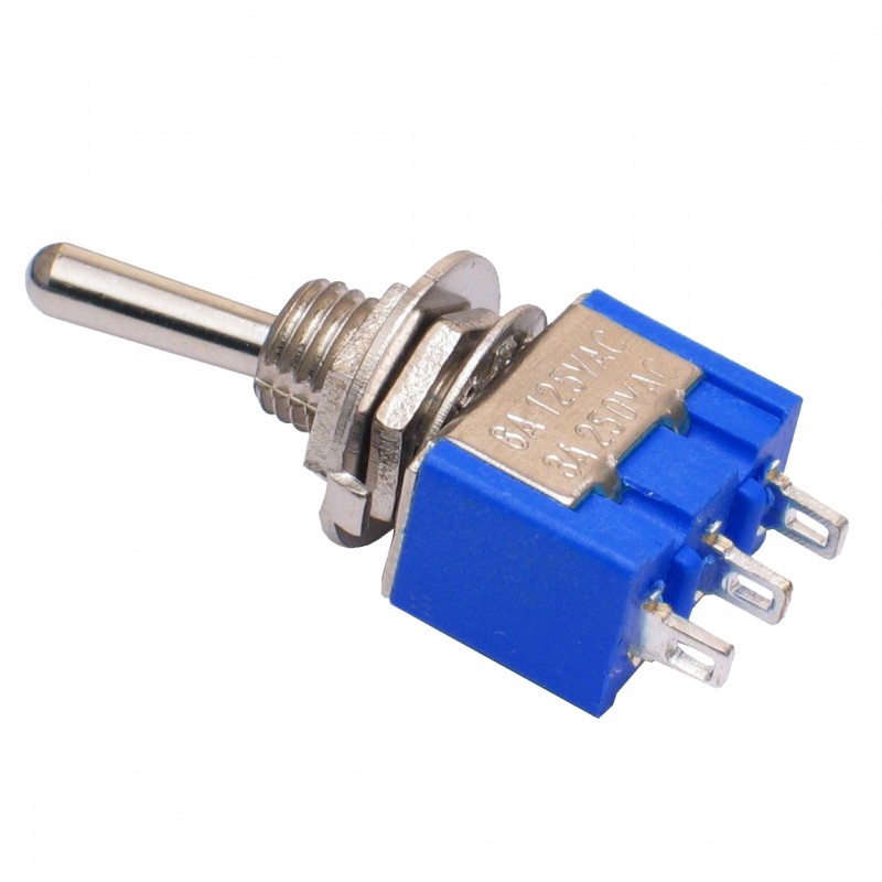 Mini interruptor de palanca On-Off-On 3 pines