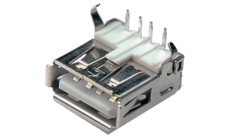 Conector USB Hembra A Para Circuito Impreso (USB-A-Imp90)