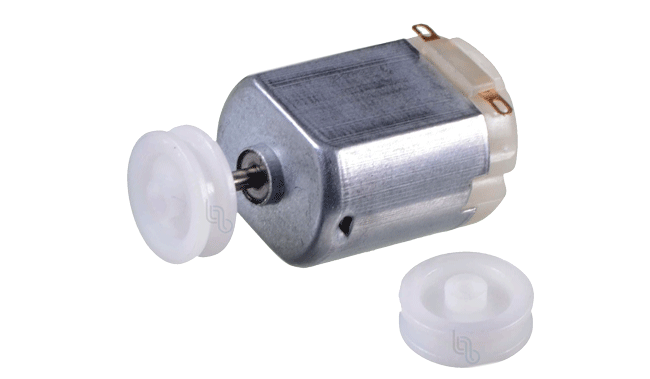 Polea plastica de 12mm para motor eje de 2mm (Pol-122A)