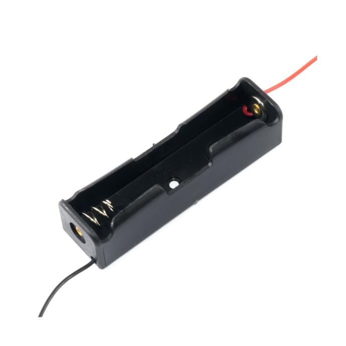 Porta Bateria 18650 3.7V con cablecillos