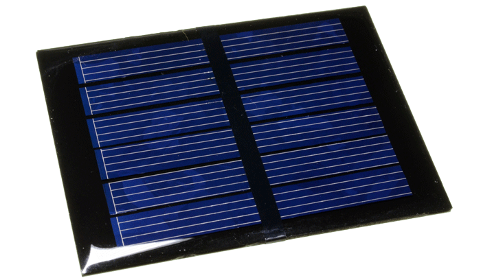 .Celda Solar 3V 100mA Fotovoltaica miniatura de 65x48mm Policristalino (HFK-3V0-100)