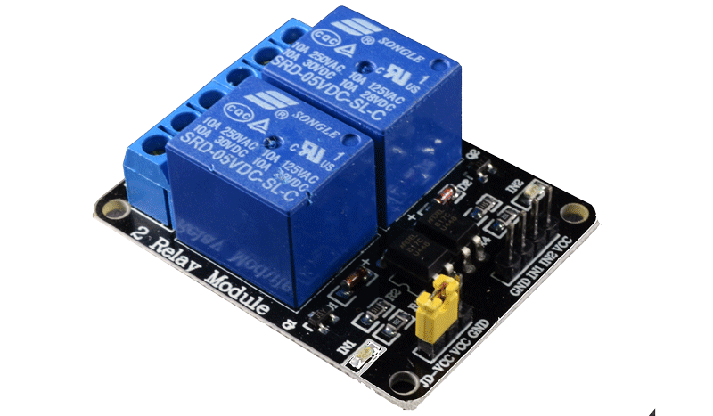 *SRD05-X2PCB Modulo de 2 rele 5VDC 10A para PICs Arduino MCU Low Level Triger