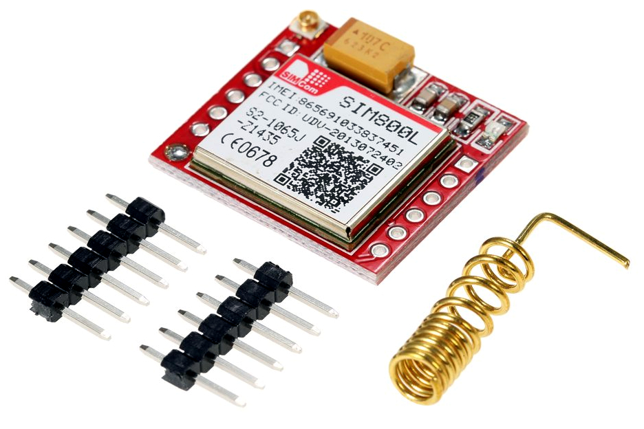 Modulo GSM/GPRS 4 bandas TTL UART Modem SIM800 (Solo Antena Bobinada) (SIM800L NA)