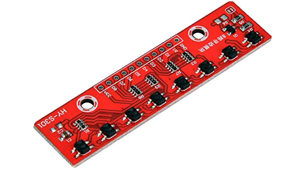 *Arreglo de Sensores para Seguidor de Linea QTR de 8 Optos SMD (QTM-8A)