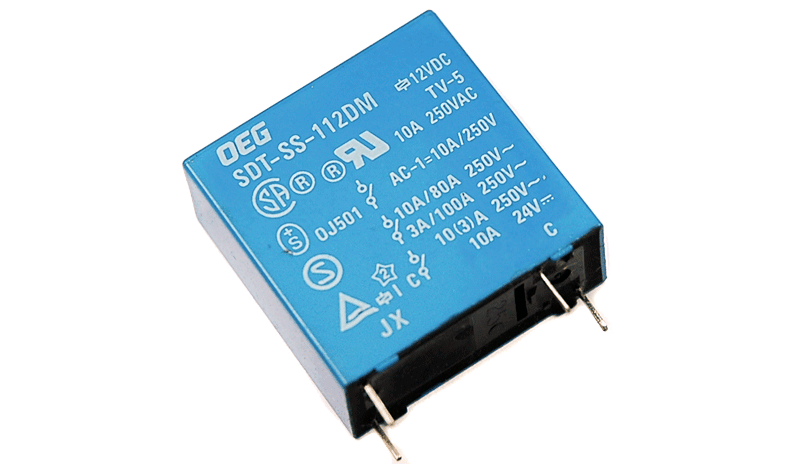 Rele de 12V "OEG" 4pines TV-5 (SDT-SS-112DM)