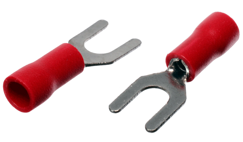 .Terminal 22-16 AWG Horquilla aislado D4.3 (SVS1.25-3.5)