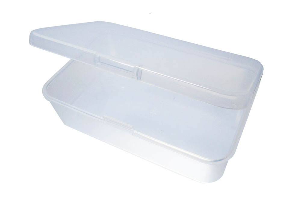 .Caja plastica transparente 11.8x7.2x3.5cm (CA-550)