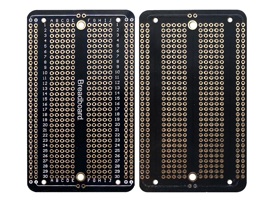 Placa Impresa de 5x9cm, Tarjeta tipo Protoboard de Doble Cara (PCB-5X9BB)
