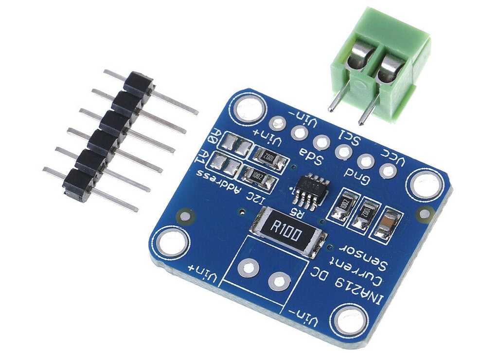 .Sensor Programable de Corriente y Voltaje de 0 to 26 DC INA219 para Fuentes de Alimentacion