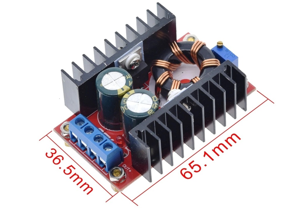 Conversor Boost DC-DC de 150Watts Step Up 10~32V a 12~35V