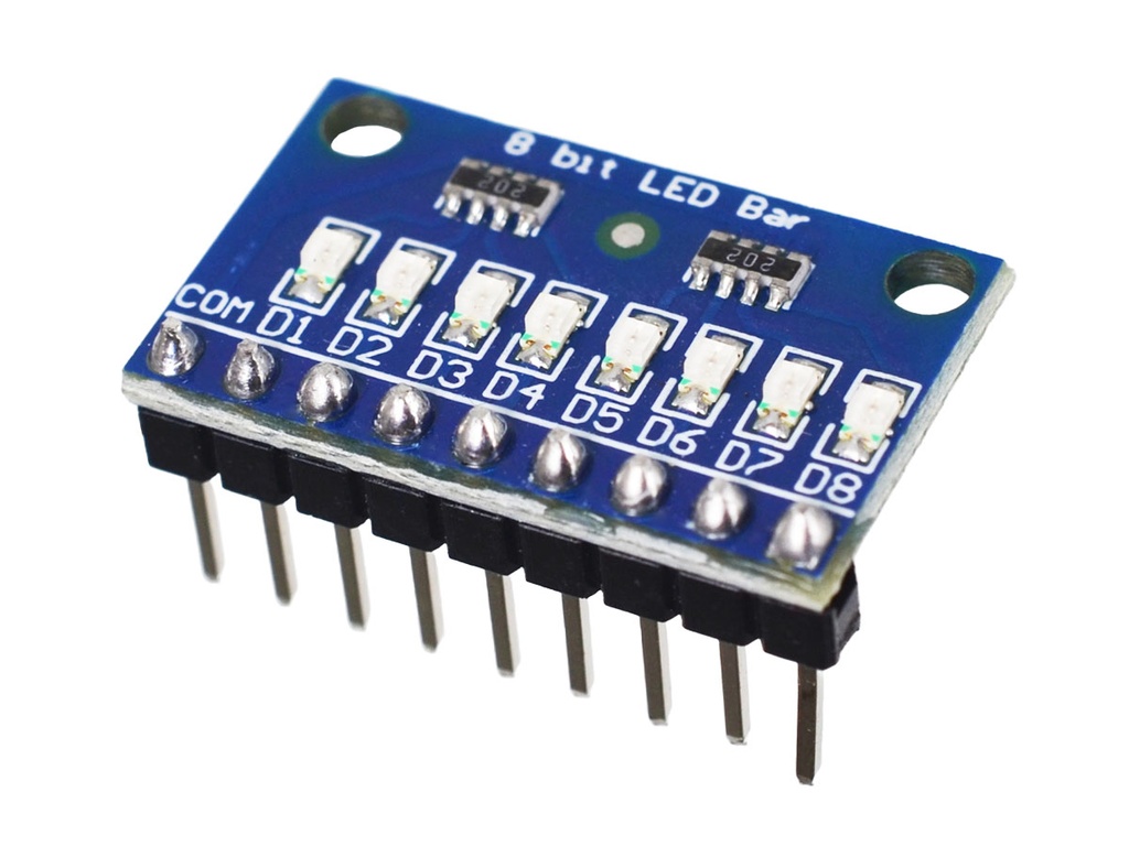 Modulo Indicador LED de 8 Bit Color Rojo Anodo Comun para arduino (DM41A08)