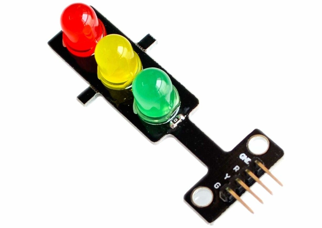 -Modulo de LEDs de 5V para Arduino, Rojo, Amarillo, Verde. Mini Luz de Trafico Semaforo de LEDs