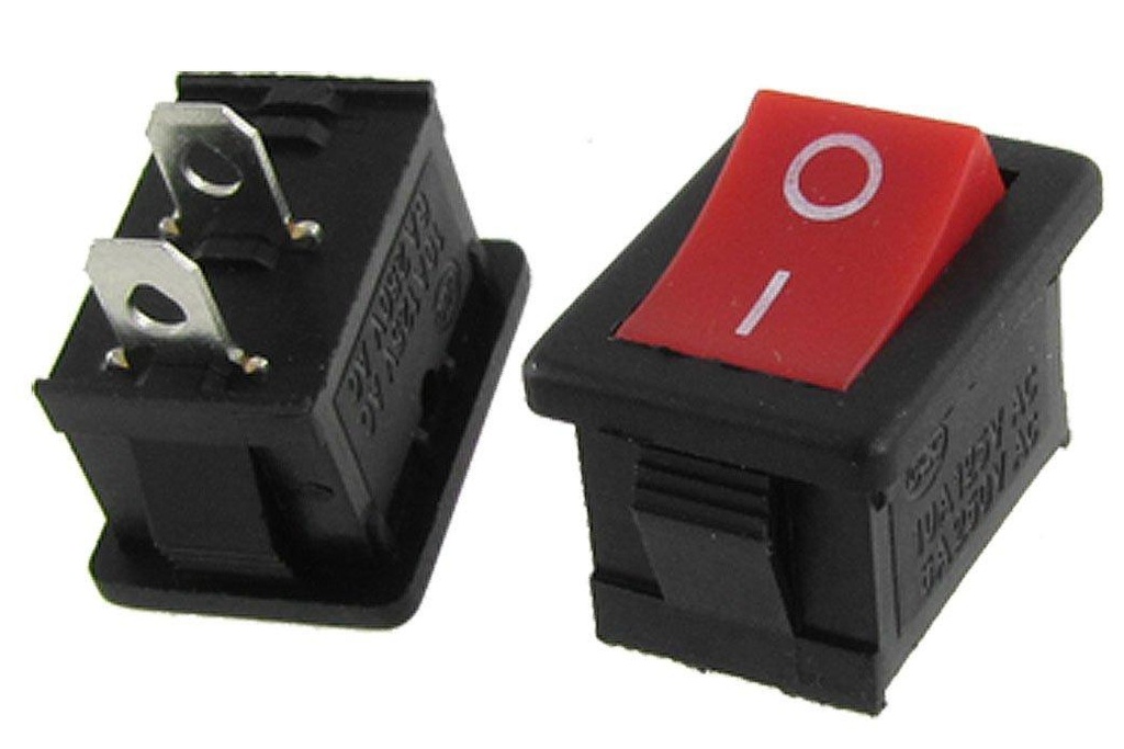 KCD1-102 Switch Rocker ON-OFF SPST 2 pines 3A 250VAC