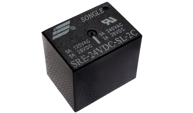 Relay de 24V 8 pines  Songle negro (