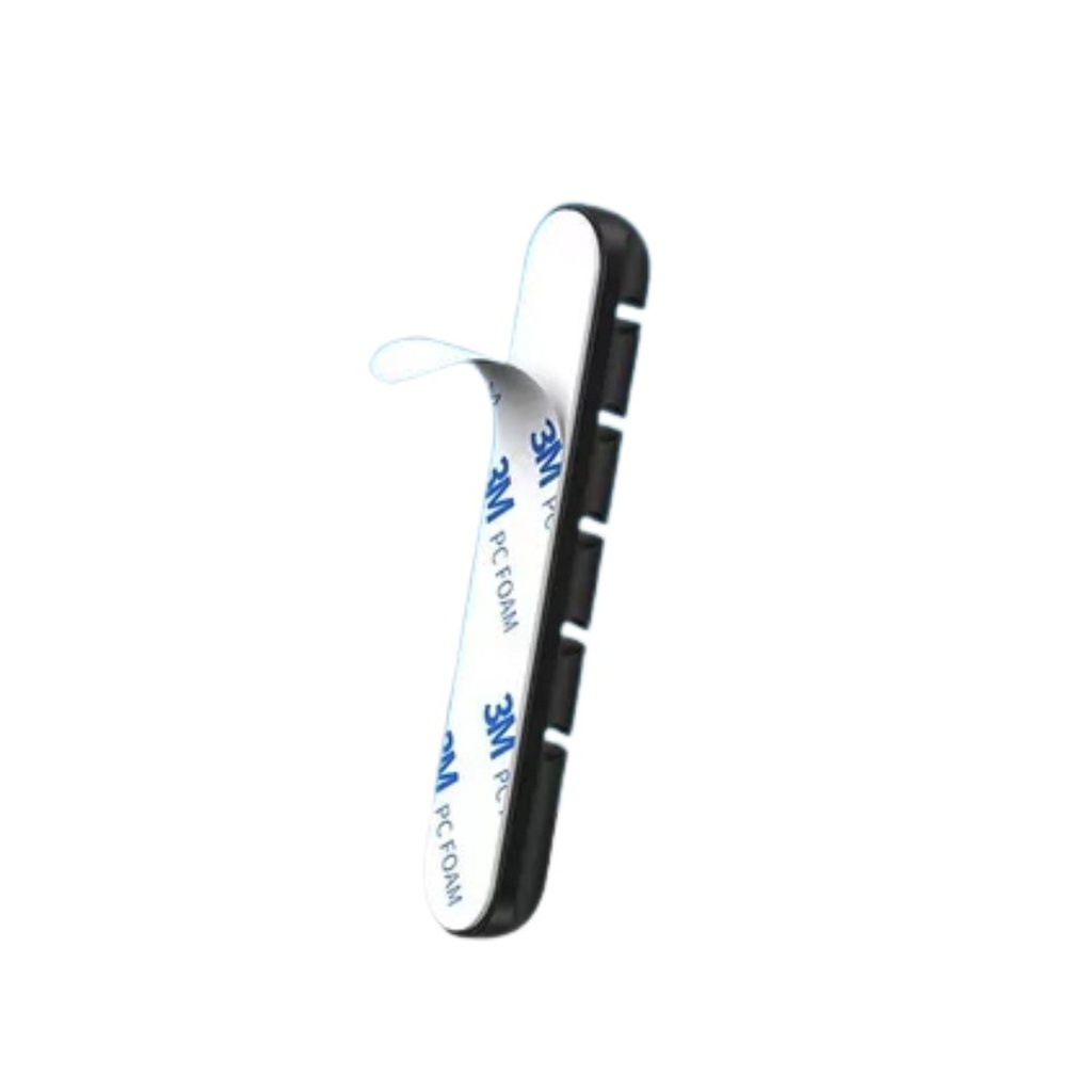 .Organizador de 5 cables con adhesivo 3M