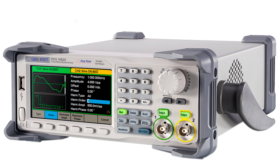SDG1062X Siglent Generador de Funciones Dual de 60MHz