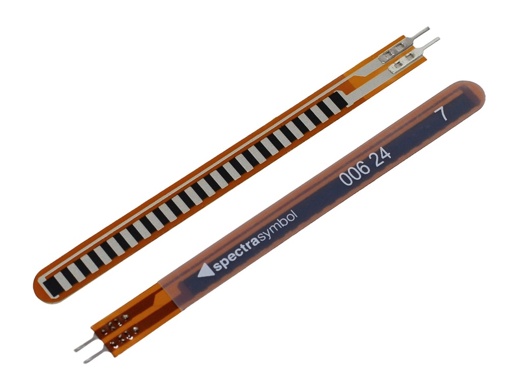 Sensor de Flexion de 2.2" 1-3Kohm con Pines Macho, Flex 007 22