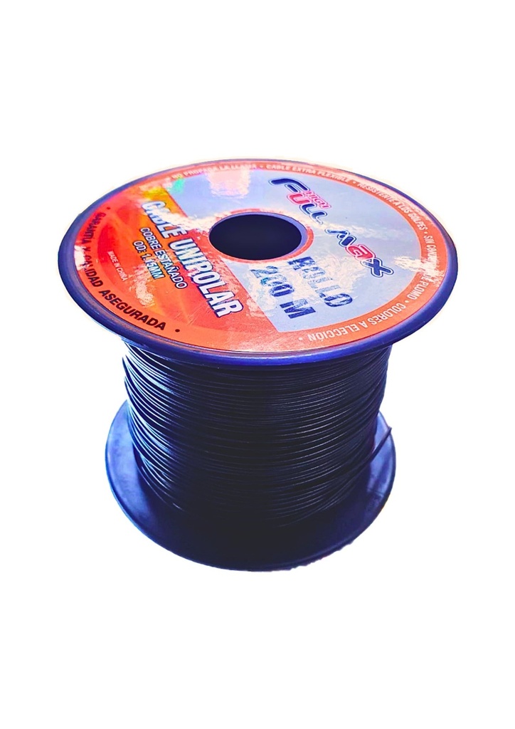 Cable Unipolar estañado #24 negro x metro