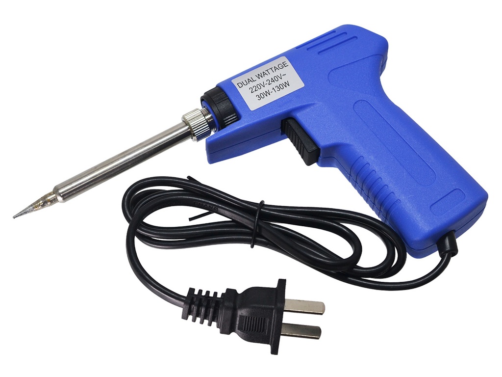 *Cautin Tipo Pistola para Soldar de 30-130W, Enchufe Plano