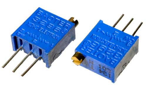 500R Trimpot cuadrado 501  Multivuelta de Precision Potenciometro ±10% ±250ppm/℃ 3296W