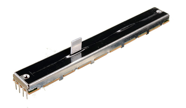 Potenciometro deslizante 10Kx2 130x7x15mm