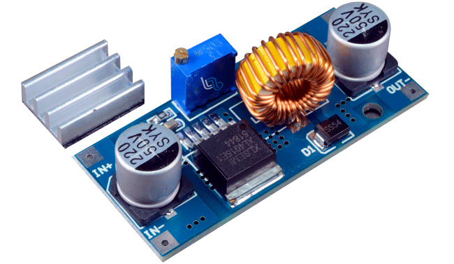 -XL4015 Conversor DC-DC Step Down de 5A, Ajustable Salida: 1.25-32VDC