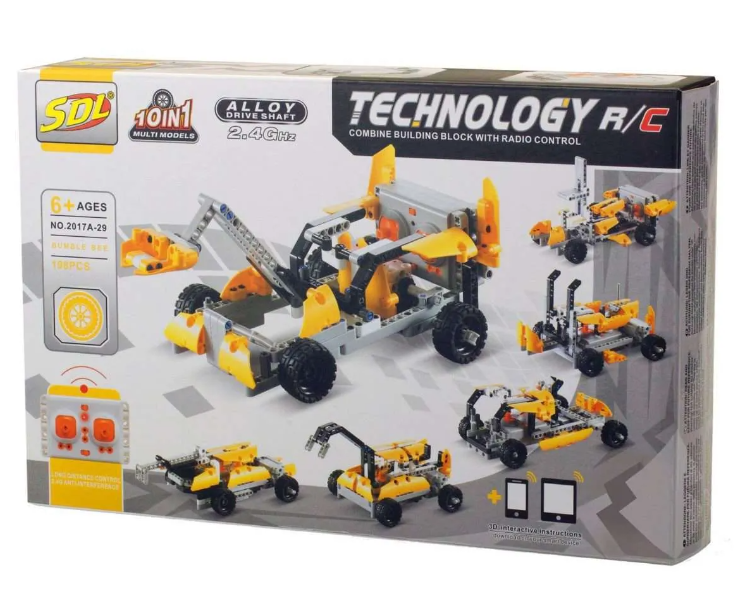 Kit de robotica con sensor infrarrojo R/C 10 en 1