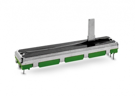 Potenciometro Deslizante Stereo 10Kx2 75x10x7mm Recorrido: 60mm