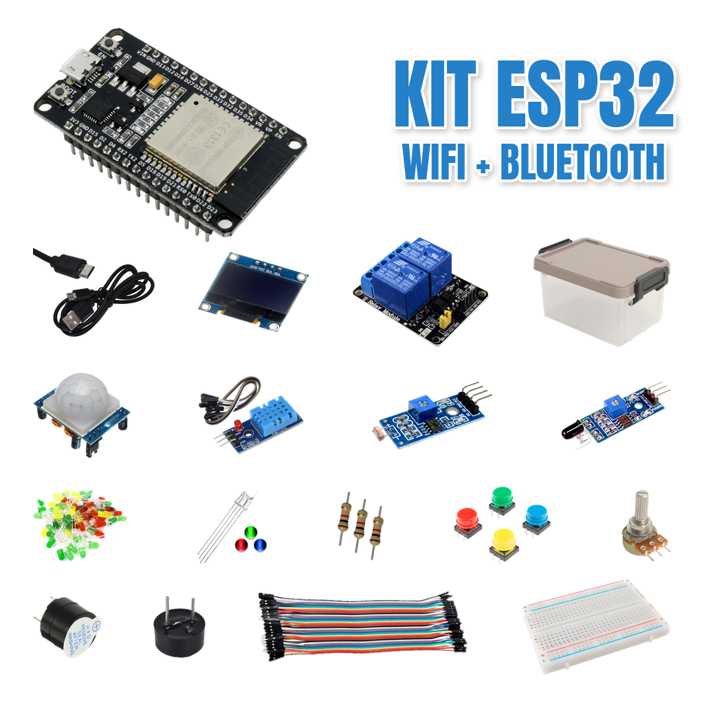 Kit ESP32 WiFi + Bluetooth con sensores compatible con IDE Arduino