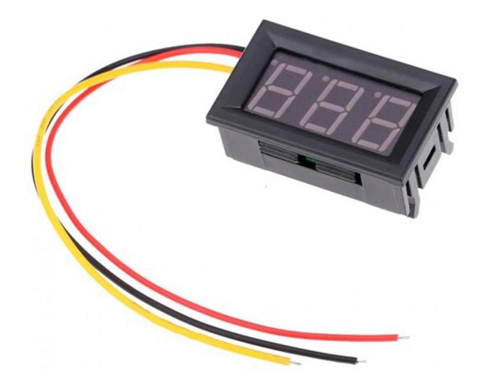 Voltimetro digital 0-100V display rojo 5-24VDC (V27D)