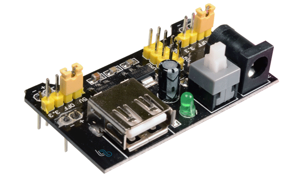 *Fuente para protoboard salidas de5V y 3.3V (HW-131)